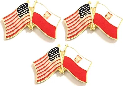 Miniatura 100 de 3 Pines de solapa con banderas de Estados Unidos y países internacionales, paquete de 3 pines dobles con diseño de banderas de Estados Unidos