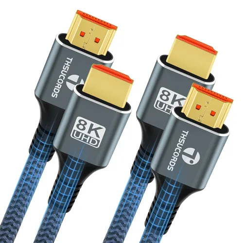 Miniatura 4 de Thsucords Cable HDMI 8K 4K de 1.6 pies, Cable HDMI 2.1 Trenzado de Alta Velocidad de HDMI a HDMI Compatible con 8K@60Hz, 4K@120Hz 144Hz 48Gbps