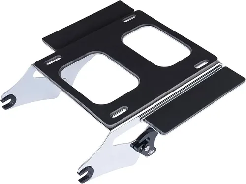 Miniatura 10 de Motorcycle Tour Trunk Pack Mount para 2009+ Harley Touring Equipaje - Negro, Soporte de montaje desmontable de liberación rápida Negro Año: 2009-2018