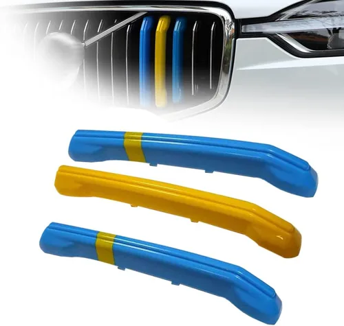 Miniatura 10 de ontto Apto para Volvo S60 2020 2021 Insertos de Rejilla Tiras Molduras Riñón Delantero Tira Decorativa Rejillas Color A