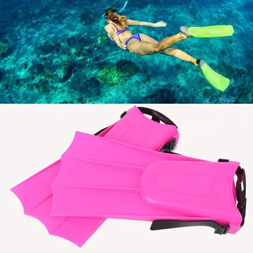 Aletas para niños, aletas de natación para niños, aletas ligeras de polietileno para entrenamiento de natación, aletas cortas para natación,