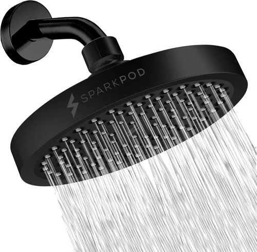Miniatura 19 de SparkPod Cabezal de regadera – Lluvia de alta presión – Diseño de lujo de calidad premium – Instalación en 1 minuto – Reemplazo ajustable de fácil
