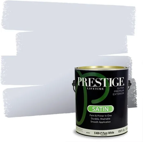Miniatura 175 de Prestige Paints. - Base y pintura para exteriores en un solo galón, 1 galón. plano, comparable con Sherwin Williams Topsail. SW6799-PCM