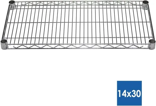 Miniatura 2 de Shelving Inc. Estantería de alambre cromado de 14 pulgadas de profundidad x 30 pulgadas de ancho x 54 pulgadas de alto con estantes de 6 niveles