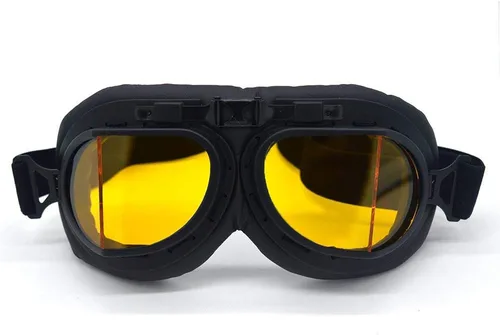 Miniatura 8 de Gafas Vintage para Motocicleta Antivaho y Antiimpacto Protección UV Gafas de Aviador Piloto, Adulto Carreras Voladores Equitación Arena y Polvo