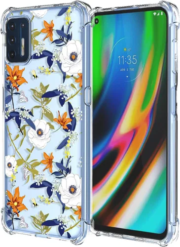 Funda para Moto G Stylus 2021 4G Clear Flower Funda de teléfono TPU suave a prueba de golpes, antiarañazos, funda protectora para Motorola G Stylus