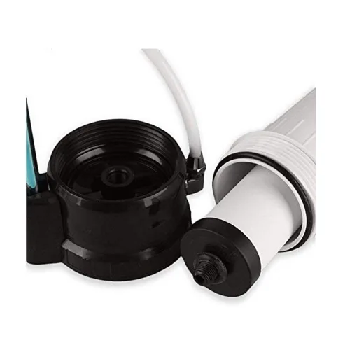 Miniatura 4 de HBJWOV - Purificador de agua para grifo, filtro de agua de acero inoxidable, reduce el alto flujo de agua, purificador de agua con adsorbente