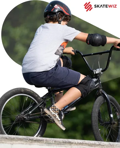 Miniatura 9 de SKATEWIZ Juego de almohadillas de protección para patineta para niños y adultos - Smash - Almohadillas para patines [6 piezas] con protectores