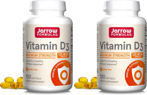 Miniatura 10 de Fórmulas vitamina D3 Jarrow, 5000IU, 100 geles suaves, D5000, 1, 1