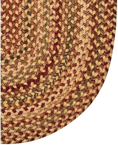 Miniatura 4 de Capel Rugs Manchester - Alfombra trenzada ovalada, 2 x 3 pulgadas, tonos dorados Tonalidades doradas