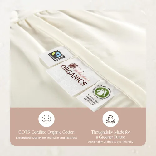 Miniatura 7 de Protector de colchón orgánico impermeable individual XL, protector de colchón 100% impermeable con protección silenciosa y transpirable de triple