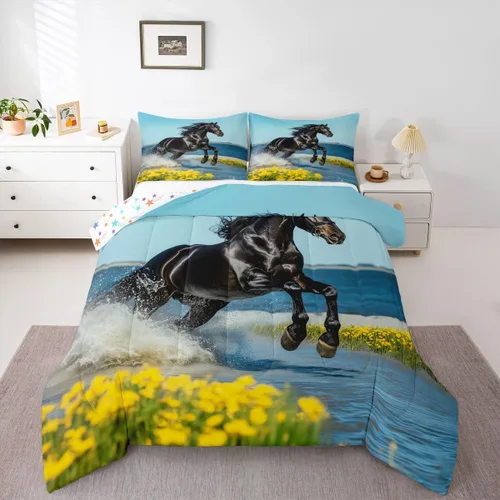 Miniatura 9 de Juego de edredón de calabaza de otoño tamaño individual para niños y niñas, juego de ropa de cama para niños, mujeres y hombres, ultra suave