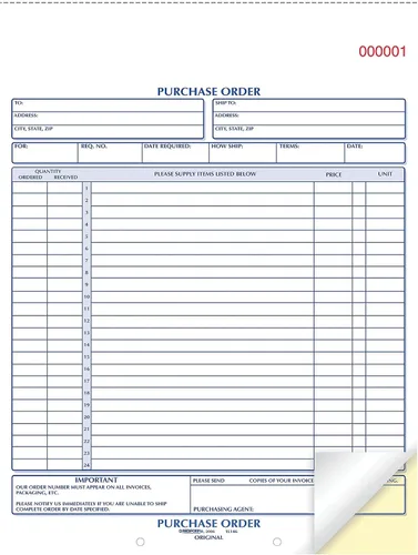 Miniatura 3 de Rediform 1l146orden de compra libro 812X 11Carta Two-Part carbonless 50Setslibro