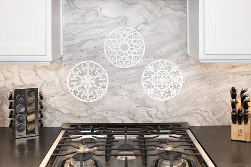 Miniatura 8 de GASARÉ, Salvamanteles de silicona extra grandes, gruesos, de 10 pulgadas para platos calientes, ollas y sartenes, almohadillas calientes para Blanco