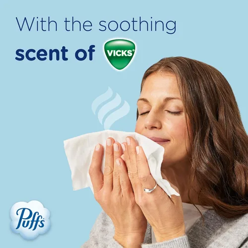 Miniatura 5 de Puffs Plus Loción con pañuelos faciales Vicks, 4 cajas, 48 pañuelos por caja (192 pañuelos)