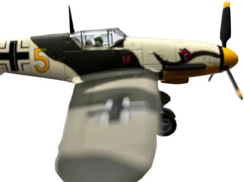 Miniatura 5 de 1/72 Escala WWII Alemán Messerschmitt BF109 Metal Fighter Modelo Militar Modelo Diecast Plane Modelo Regalo Ornamento Colección