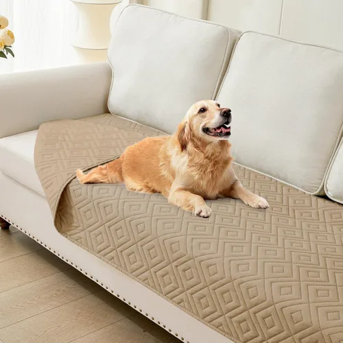 Miniatura 79 de hyha Manta impermeable para perro, manta suave para cama de perro, manta para mascotas, funda de sofá impermeable lavable para perros, fundas Gris