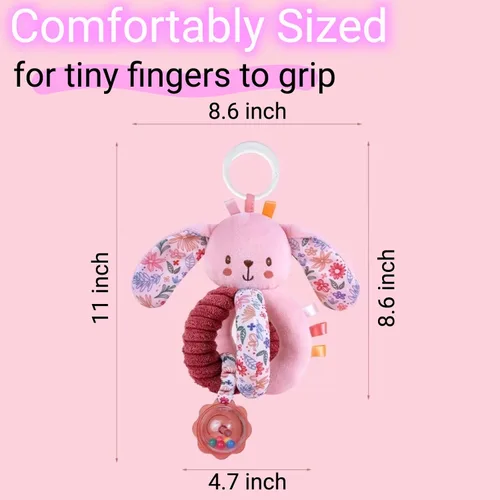 Miniatura 7 de Cochecito de bebé colgante de asiento de coche juguetes para bebés de 0 a 6 meses niña 0-2-3-4-5-7-8-9-10 6-12-18 meses de edad, regalos para recién