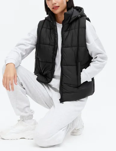 Miniatura 2 de EsheSy Chaleco acolchado para mujer con capucha extraíble, sin mangas, con cremallera completa, chaqueta acolchada de plumón