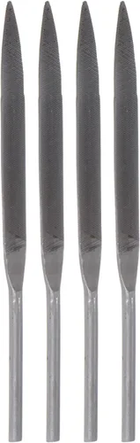 HARFINGTON Juego de 4 limas neumáticas semicirredondas de 0.197 in x 3.346 in, rodamiento endurecido de acero de corte medio, herramientas manuales