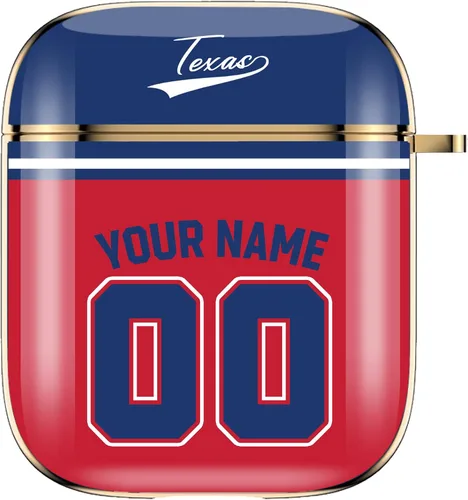 Miniatura 28 de Funda de béisbol personalizada con nombre y número para Apple AirPods de 2ª y 1ª generación, Arizona personalizada para fanáticos de los deportes