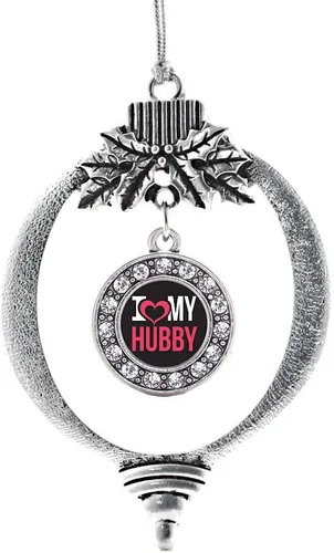 Miniatura 84 de Inspired Silver - Twin One - Adorno festivo de Navidad de plata - Adorno festivo de árbol de Navidad con dije de círculo y circonita cúbica