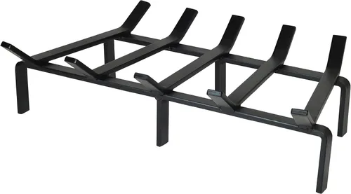 Heritage Productos parrilla de acero para chimenea de alta resistencia – fabricado en los Estados Unidos, Acero, Negro, 24 - pulgadas