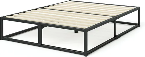 Miniatura 22 de Zinus Joseph - Marco de cama de plataforma de 10 pulgadas, soporte de listones de madera, no necesita somier, embalaje ecológico WonderBox(TM)