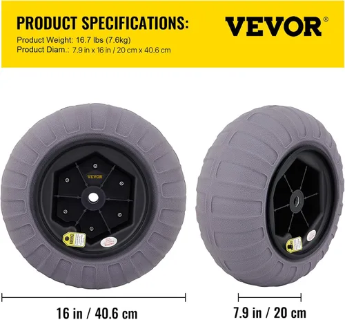 Miniatura 7 de VEVOR Beach Balloon Wheels