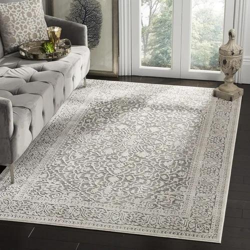 Miniatura 85 de SAFAVIEH Alfombra 10x14 - Colección Reflection - Grande - Beige y Crema, Sin Desprendimiento y Fácil Limpieza, Ideal para Sala de Estar, Dormitorio