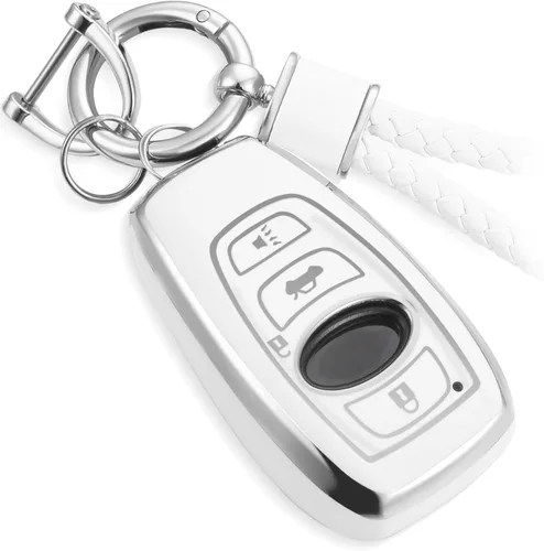 Miniatura 24 de para Cadillac - Funda para llavero con cuerda trenzada metálica, funda suave mejorada para 2020 en adelante CT4 CT5 CT6 XTS XT4 XT5 ATS, etc.