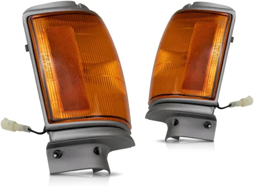 Miniatura 5 de Par de luces de estacionamiento para Toyota Pickup 1987-1988, lado del conductor y del pasajero 2WD; STD; negro TO2520115 TO2521117 81620-89162