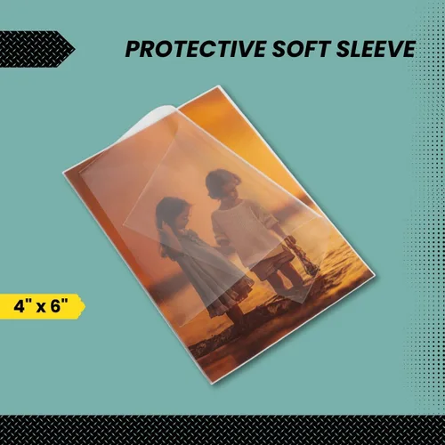 Miniatura 4 de (100 Count) Display Zone 4x6 Photograph Sleeves - Crystal Clear Penny Sleeves for Pictures, Prints and Postcards - Soft Plastic Photo Protector