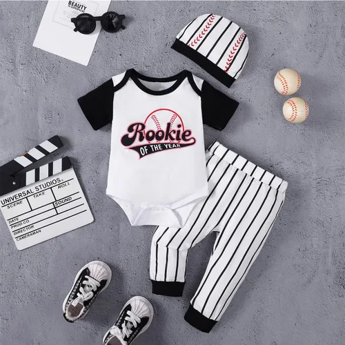 Miniatura 2 de Traje de primer cumpleaños para bebé niño, ropa de cumpleaños de un año, traje de béisbol deportivo para primer cumpleaños