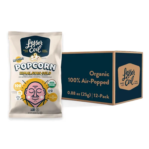 Miniatura 33 de LesserEvil Palomitas de maíz orgánicas "Avocado-licious", exclusivo de Amazon, calidad premium, mínimamente procesado, sin aceite vegetal, 4.6