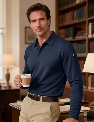Miniatura 2 de MAGNIVIT Camisas Polo para Hombre de Manga Larga, de Secado Rápido, Rendimiento Militar, Táctico, para Combate del Ejército