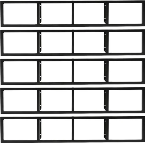 Miniatura 2 de Estante de almacenamiento de medios de 34 pulgadas para montaje en pared, organizador de CD y DVD, estante de metal, estante de almacenamiento