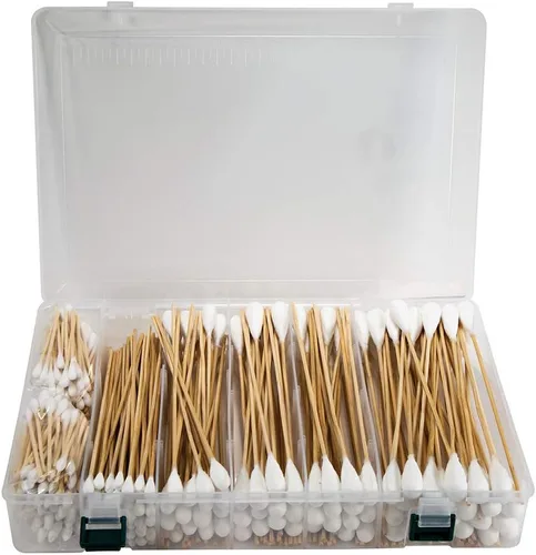 Miniatura 2 de Tipton Power Swabs calibre .22, 250 unidades con construcción de algodón y mango de bambú para limpieza de armas de fuego sin desorden