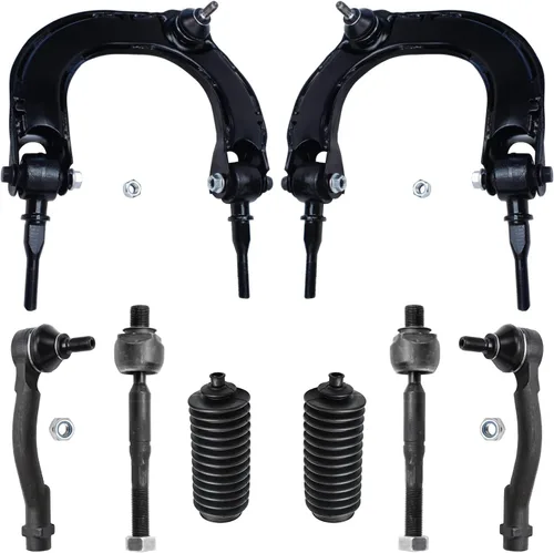 Miniatura 392 de Detroit Axle - Kit de brazos de control de extremo delantero de 8 piezas para Dodge Dakota 00-04, Durango 00-03, 4 brazos de control superior e