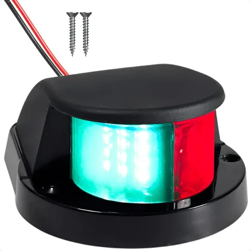 Miniatura 12 de Five Oceans Kit de luces de navegación para barcos, anclaje LED y luces bicolor, 12 V, reglas USCG 2 NM para pontón, barcos de pesca, lanchas