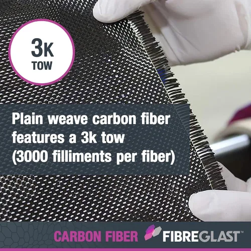 Miniatura 2 de Fibre Glast Tapete de tela de fibra de carbono, tela de grafito aerodinámico ligero de alta resistencia para automóviles, aeroespaciales