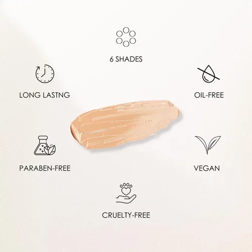 Miniatura 4 de NATASHA MOOR: Liquid Magic Corrector – Máxima cobertura para ojeras – Larga duración, resistente al agua, vitamina E, libre de crueldad – Adecuado