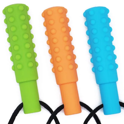 Miniatura 3 de Xtra Tough (XT) - Collar sensorial para masticar (paquete de 3) – Ayuda motora oral sensorial, juguetes mordedores para autismo, TDAH, lactancia