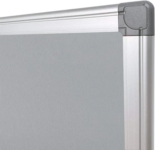 Miniatura 3 de Tablero de anuncios gris, tablero de fieltro de 24 x 36 pulgadas, tablero de notas, tablero de mensajes, administrador de notas con marco