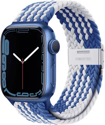 Miniatura 29 de Qimela Correa Compatible con Apple Watch de 1.49/1.57/1.61/1.65/1.73/1.77/1.77/1.93 pulgadas para Mujeres y Hombres, Correa Deportiva Solo Loop