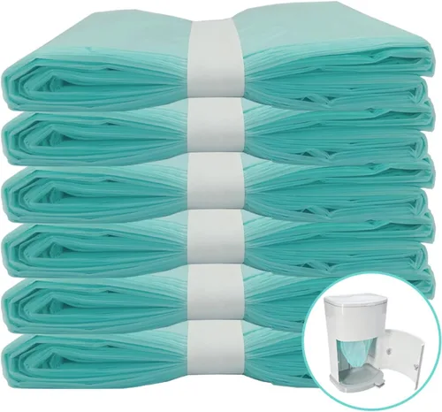 Paquete de 6 recambios de forro para eliminación de pañales para adultos compatibles con el sistema de eliminación de pañales Janibell Akord 280
