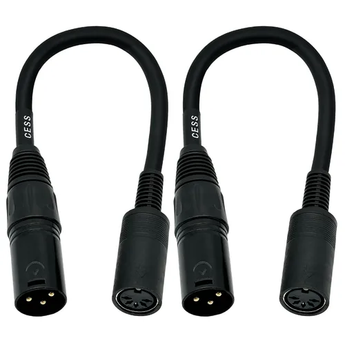 Miniatura 2 de CNCESS CESS-279 DIN - Cable adaptador MIDI hembra de 5 pines a XLR macho de 3 pines, cable convertidor de 6 pulgadas para sintetizadores, teclados