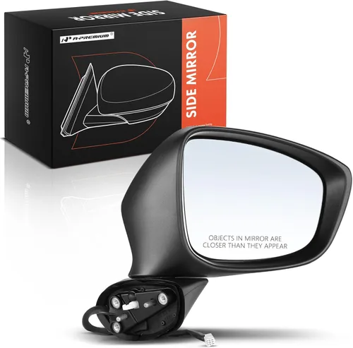 A-Premium Espejo eléctrico para puerta del lado del pasajero compatible con Mazda CX-5 2013 2014 2015 – Plegable manual calentado con señal de giro