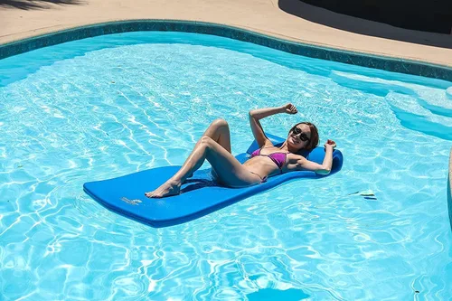Miniatura 4 de Cococabana Flotador de espuma de vinilo de 74 pulgadas para piscinas y lagos Azul Pacífico