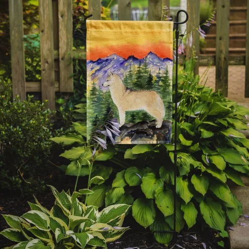 Miniatura 2 de Caroline's Treasures SS8285GF Bandera de jardín de Husky siberiano para buzón, bandera decorativa para patio exterior, obras de arte de patio, Husky